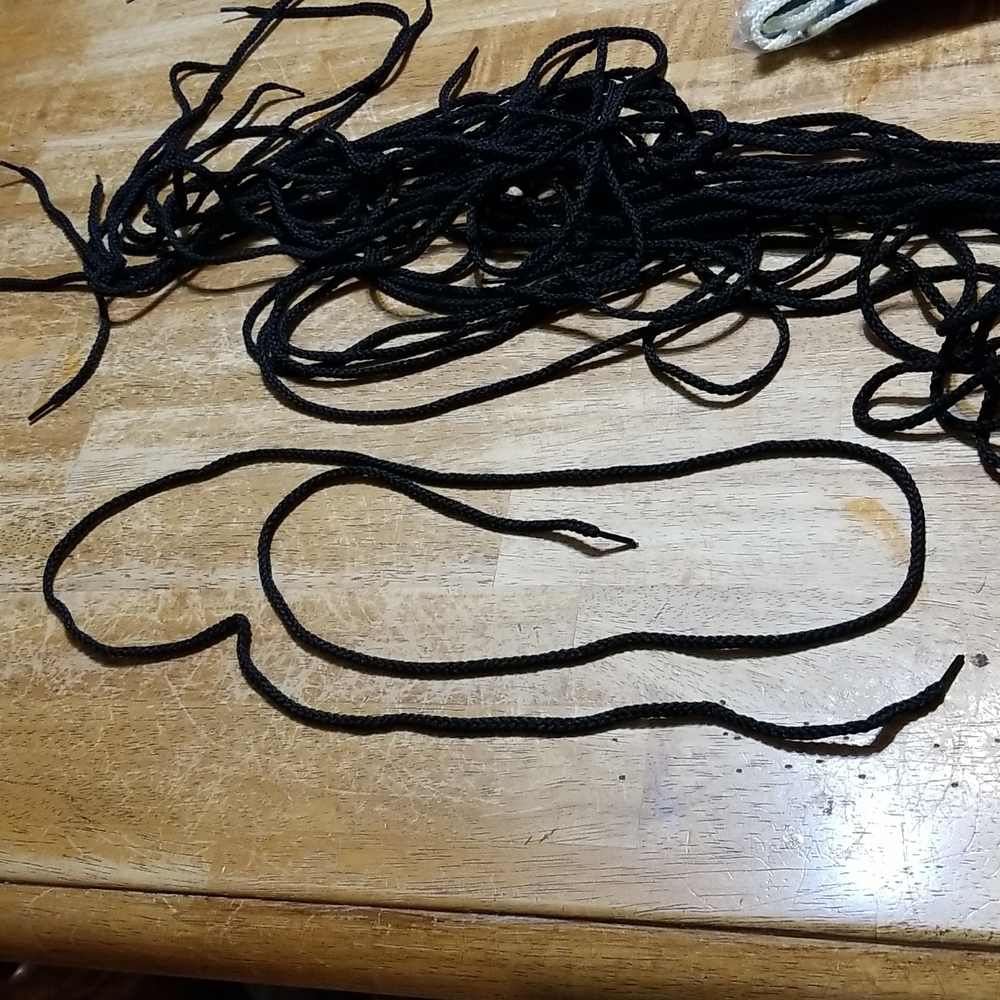 Black laces 57" long NEW